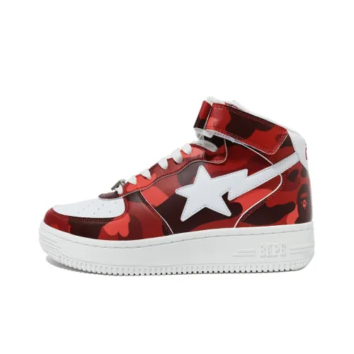 BAPE A BATHING APE Bape Sta Mid Camo Red