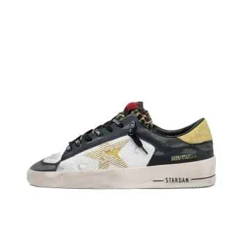 Golden Goose Stardan Skateboard Shoes Women's Low Top Black/White