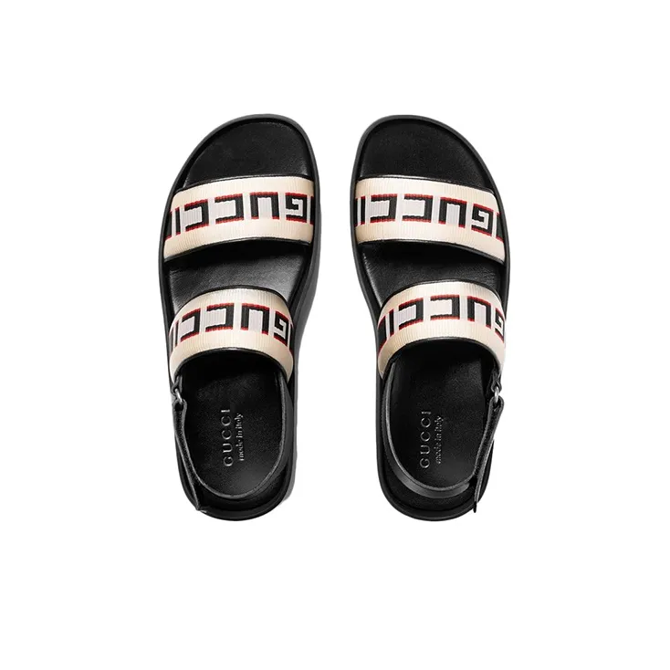 GUCCI Stripe Strap Sandals-2