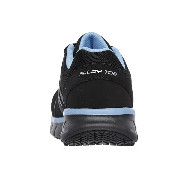 Skechers Synergy Cushioned Slip-Resistant Low-Top Running Shoes Women's Black Blue-3