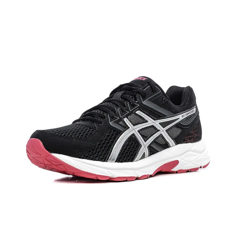 Asics Gel-Contend 3 Low-Top Running Shoes Women's Black Silver-2