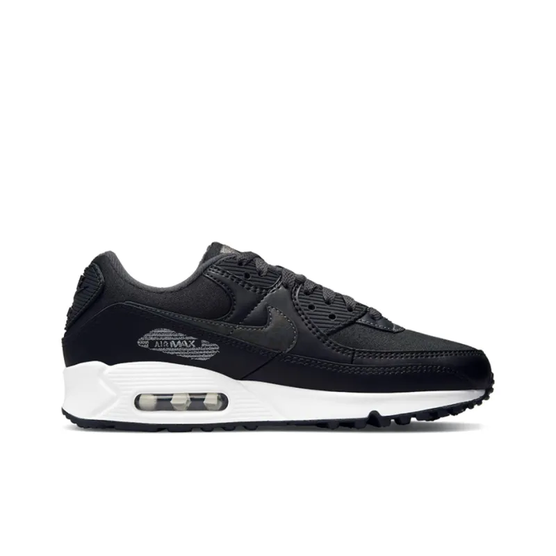 Nike Air Max 90 Black Metallic Silver Women's-1