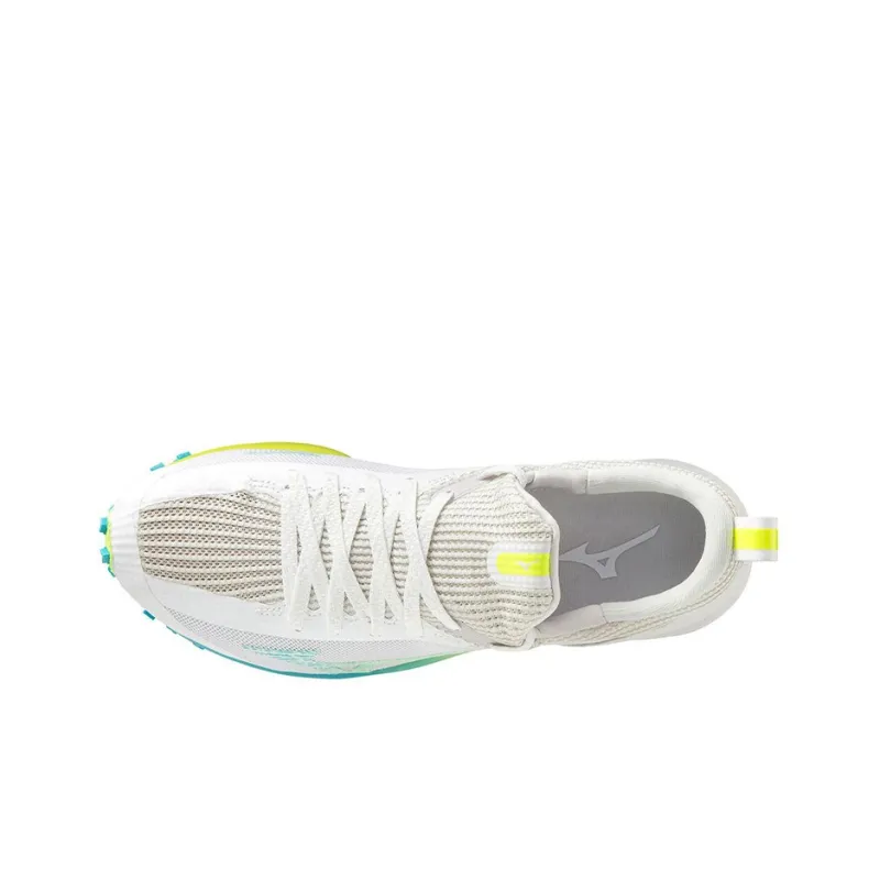 Mizuno Wave Duel 2 Breathable Anti-Slip And Wear-Resistant Low-Top Running Shoes Women's White Blue Yellow-2