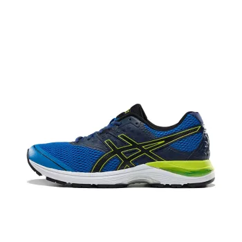 Asics Gel Pulse 9 Breathable Wear Resistant Slip Resistant Low Top Running Shoes Men's Blue Black