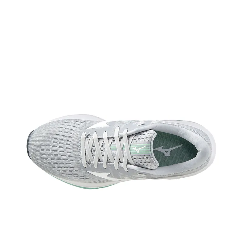Mizuno Wave Inspire 17 Running Shoes Women's Low-Top Gray/White/Green-2
