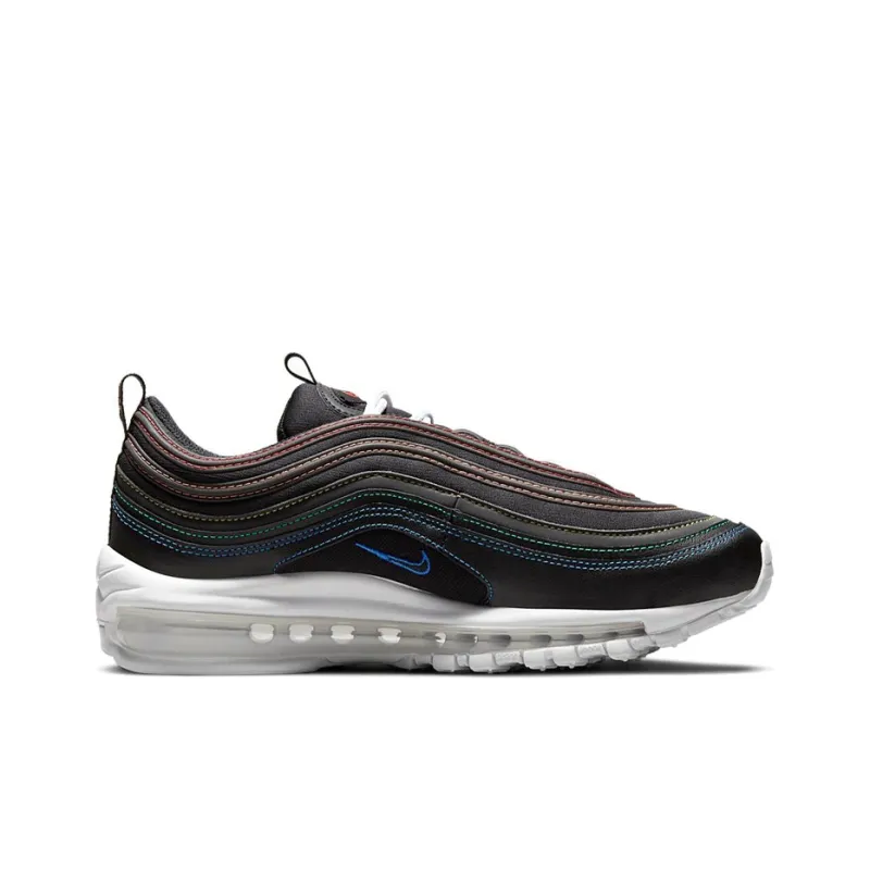 Nike Air Max 97 Black Rainbow Stitching (Men's)-1