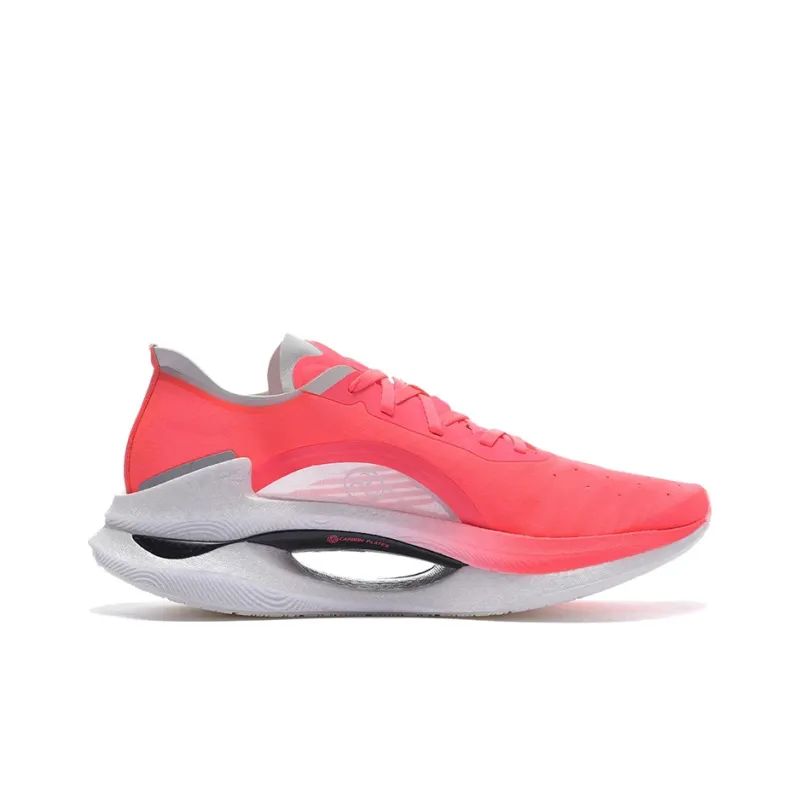 LiNing Jueying 䨻 Breathable Low-Top Running Shoes Women's Fluorescent Fruit Red-1