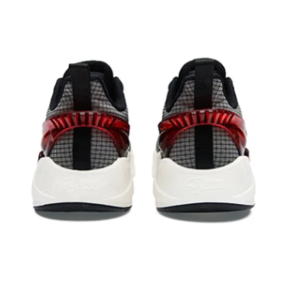 Erke Bow Bomb Technology Low Top Running Shoes Men's Black Red-3