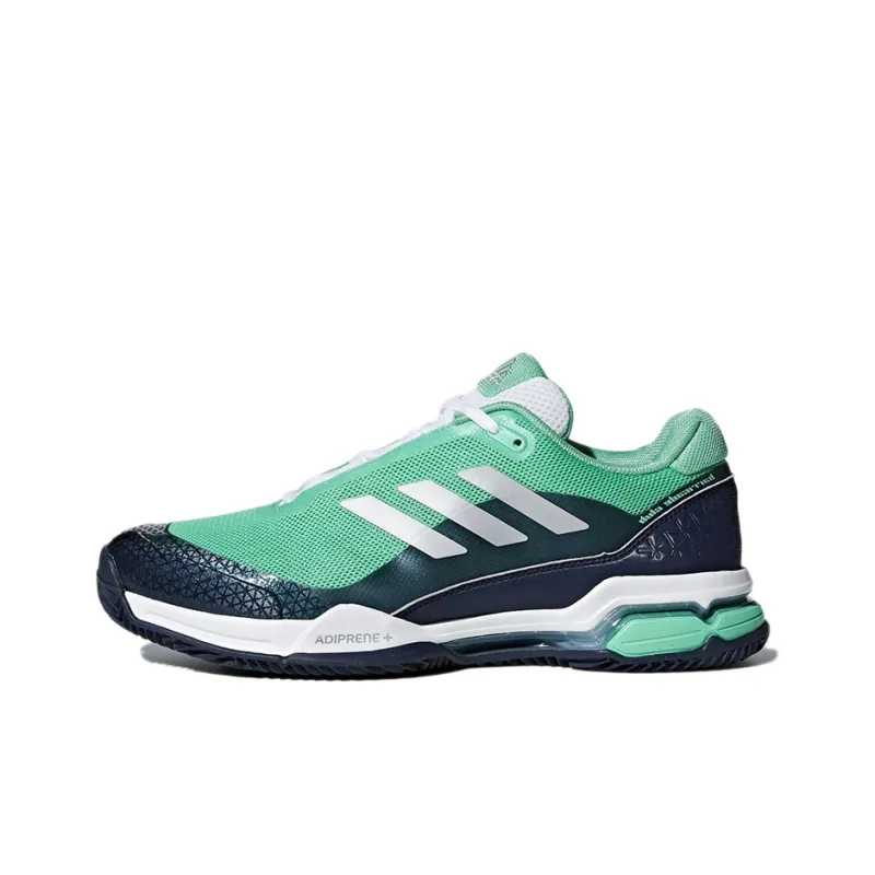 Adidas Barricade Tennis Shoes Men Low-Top Blue/Green-0