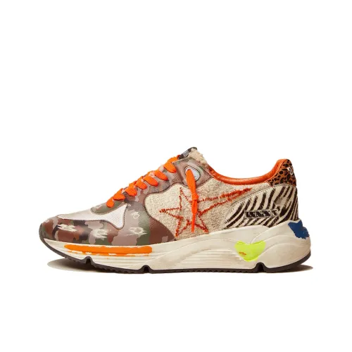 Golden Goose Running Sole Casual Shoes Men Low-Top Orange