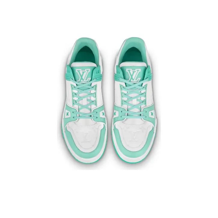 LOUIS VUITTON Trainer Sneakers 'Teal White'-2