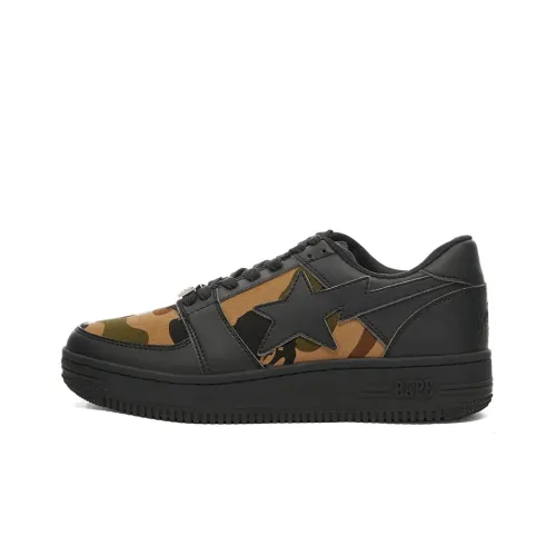 Bape 1st Camo Bape Sta Low Black