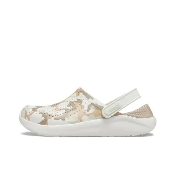 Crocs LiteRide Shoe Camouflage Printing Sandals Beige