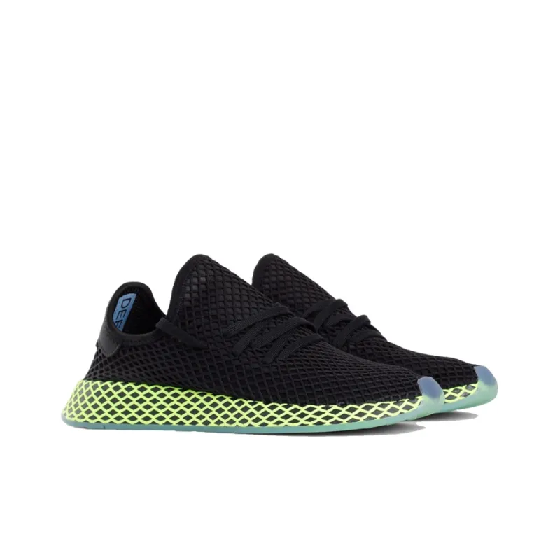 Adidas Deerupt Core Black Ash Blue-3
