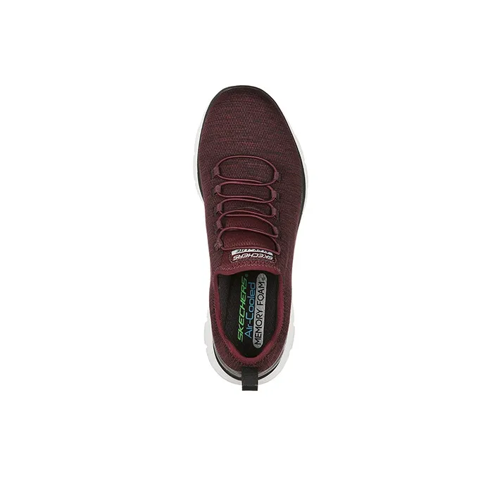 Skechers Flex Advantage 4.0 Contributor Breathable Low-Top Running Shoes Men's Dark Red-2
