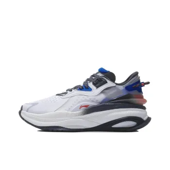 LiNing Exceed 5 Anti Slip Wear Resistant Low Top Running Shoes Men's White Blue