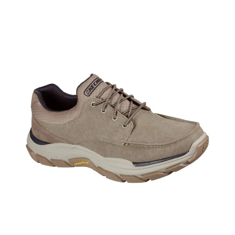 Skechers Respected Loleto Wear-Resistant Low-Top Running Shoes Men's Taupe-2