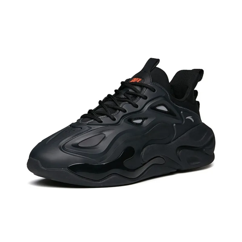 Anta Chao Worship 2.0 Cushioning Anti Slip And Wear Resistant Low Top Sports Casual Shoes Men's Black Gray-1