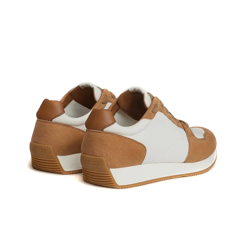 HERMES Escape Cushioning, Slip Resistant, And Abrasion Resistant Low Top Casual Shoes Women's White Beige-4