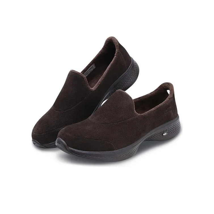 Skechers Go Walk 4 Interact Cushioning Anti-Slip And Wear-Resistant Low-Top Casual Shoes Women's Chocolate-2