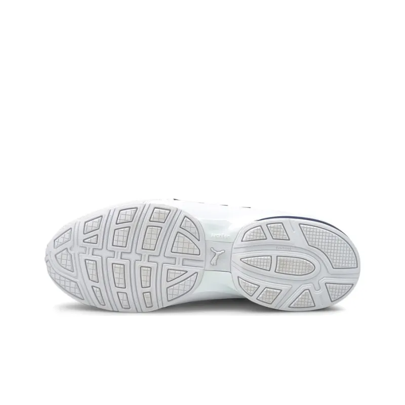PUMA Axelion Anti-Slip And Wear-Resistant Lightweight Low-Top Running Shoes Men's White Blue-4