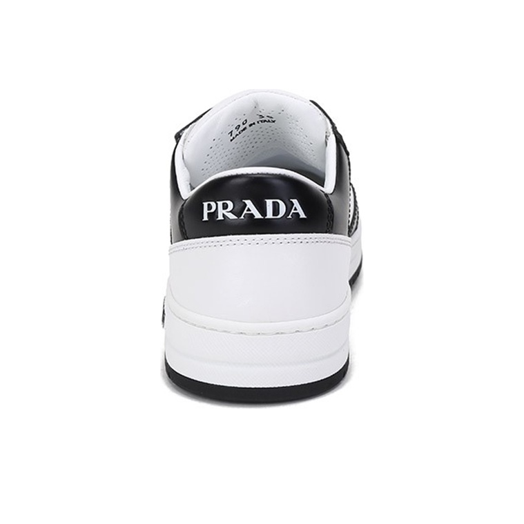 スニーカー Prada District Leather Sneakers White Black Prada District leather sneakers | REVERSIBLE