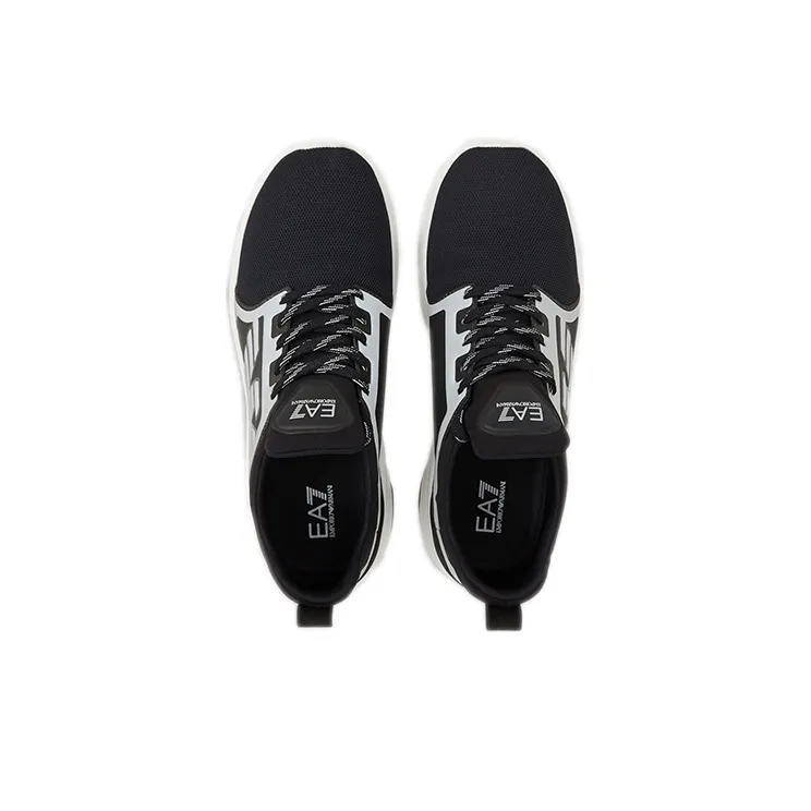 EMPORIO ARMANI Low Top Casual Shoes Unisex Black White-3