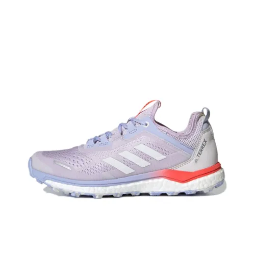 Adidas Terrex Agravic Flow Anti-Slip Wear-Resistant Low-Top Running Shoes Women's Purple