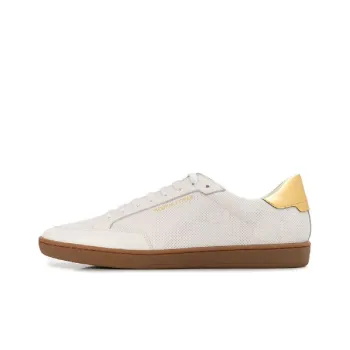 SAINT LAURENT Yves Low-Top Stylish Skateboarding Shoes Men's White Vintage Version