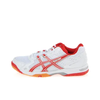Asics Gel-Rocket 6 Wear-Resistant Low-Top Running Shoes Women's White Red