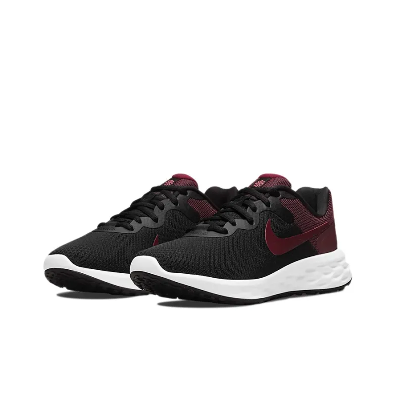Nike Revolution 6 Next Nature Low Top Black/Red Women's-2