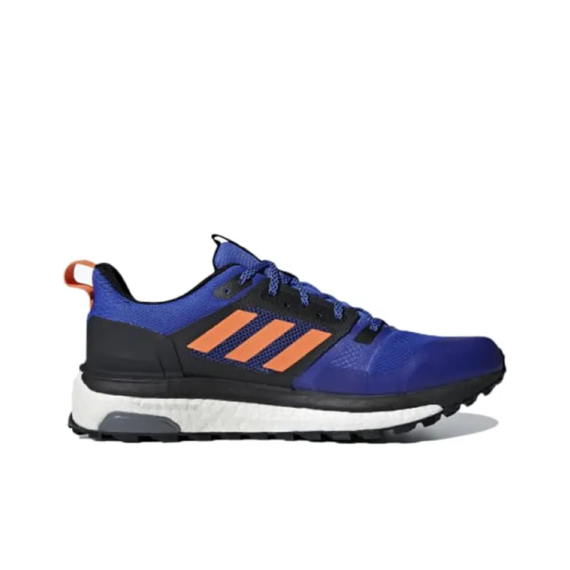 Adidas Supernova Trail Slip-Resistant Low-Top Running Shoes Men's Blue Black Orange-1