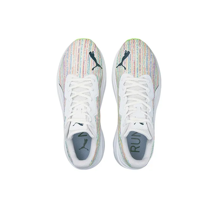 PUMA Aviate Spectra Wear-Resistant Slip-Resistant Cushioning Low-Top Running Shoes Women's White Multicolor-2