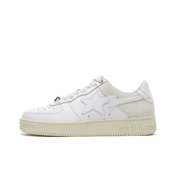 A BATHING APE STA Stylish Skateboarding Shoes Men's Cloud White