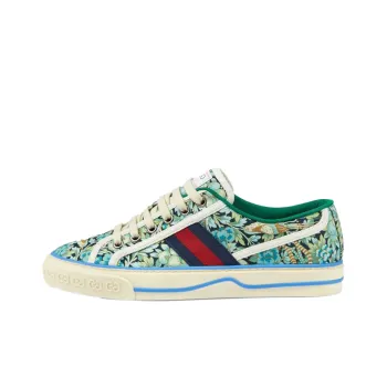 GUCCI Liberty Of London X GUCCI Women's Tennis 1977 'Floral   Light Blue Green'