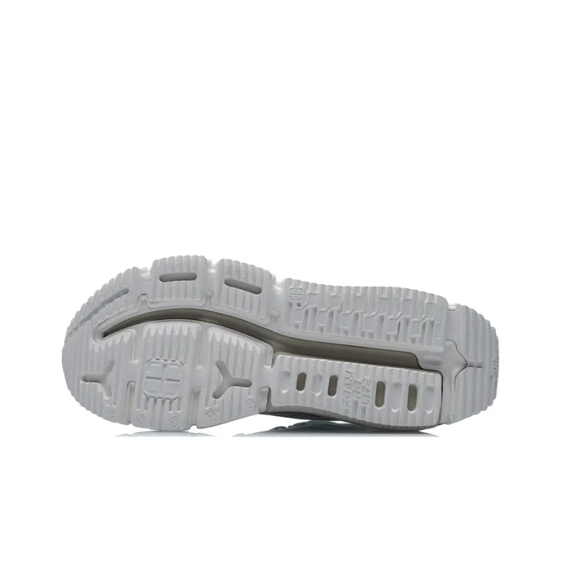 LiNing Kuafu Running Shoes Men Low Top White/Grey/Powder-4