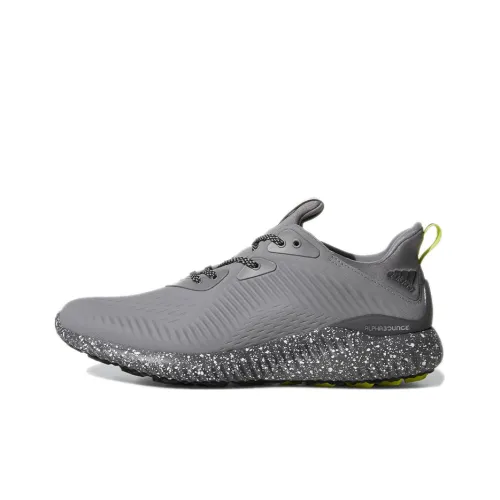 Adidas AlphaBounce Running Shoes Men Low-Top Gray/Yellow