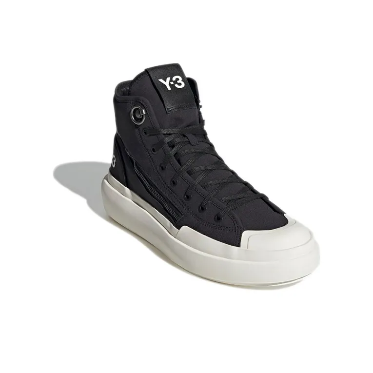 Adidas Y 3 Ajatu Court High Black White-2