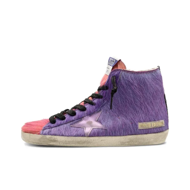 Golden Goose Francy Stylish Skateboarding Shoes Men's Light Purple-0