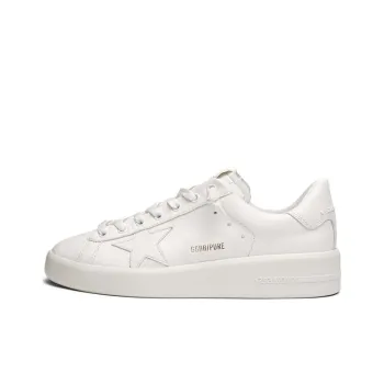 Golden Goose Purestar Stylish Skateboarding Shoes Women's White