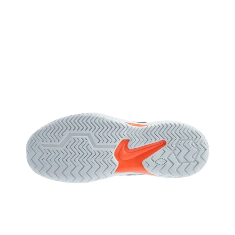 Nike Air Zoom Resistance Cushioning, Slip Resistant, And Abrasion Resistant Low Top Tennis Shoes Men's White Blue-4