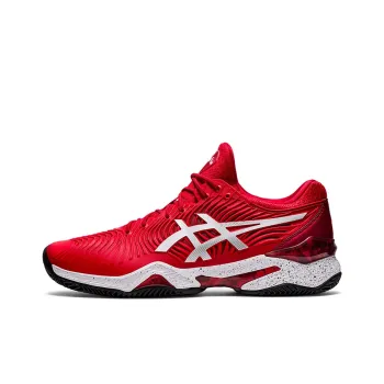Asics Court FF 2 Novak Wear-Resistant Low-Top Running Shoes Men's Red