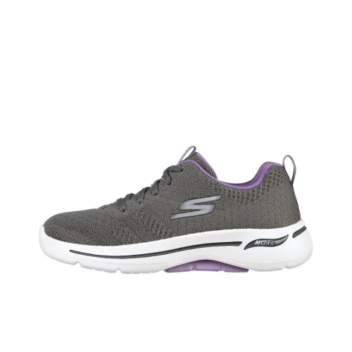 Skechers Go Walk Arch Fit Running Shoes Women's Low-Top Gray/Lavender