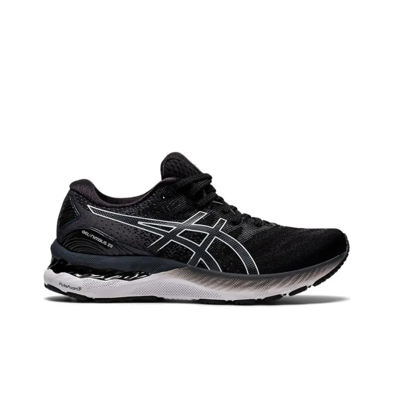 Asics Gel Nimbus 23 Wide 'Black White' Women's-1