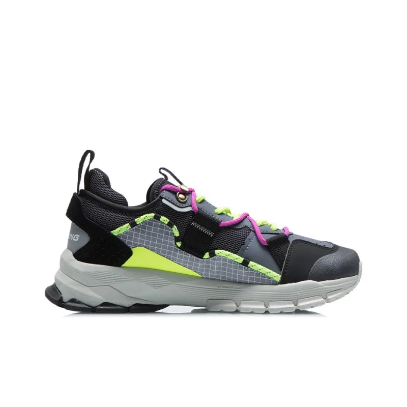 LiNing Full Shape Ace Cushioning Wear-Resistant Low-Top Running Shoes Men's Matte Gray-1