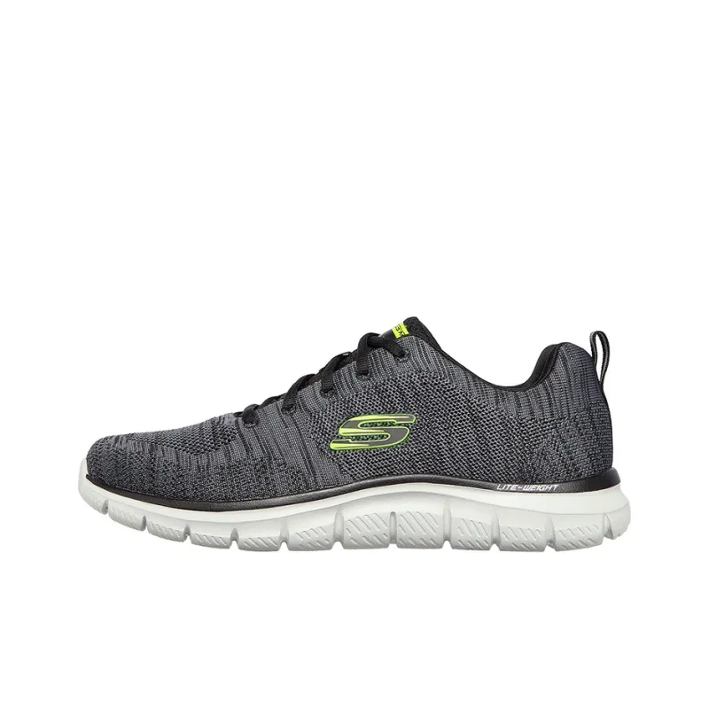 Skechers Track Cushioning, Slip Resistant, And Abrasion Resistant Low Top Running Shoes Men's Black Gray-0