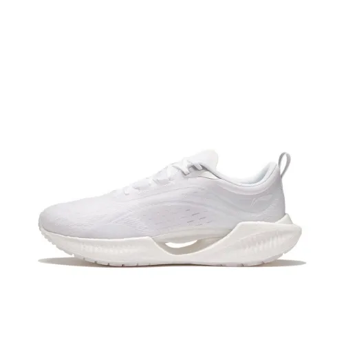 LINING Super Light 19 Running Shoes Women's Low-Top Standard White/Champagne White