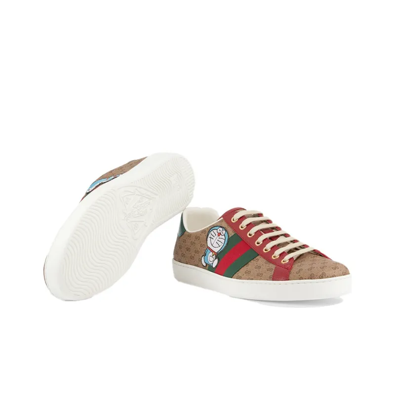 GUCCI Doraemon X GUCCI Ace 'Beige Monogram'-6