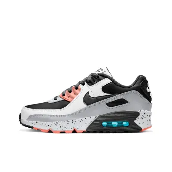 Nike Air Max 90 Leather White Turf Orange Speckled GS