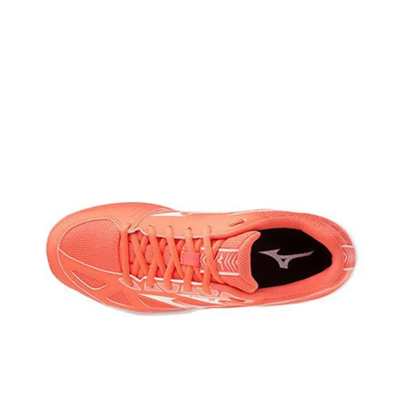 Mizuno Cyclone Speed 1 CN Low-Top Running Shoes Unisex White Orange-2